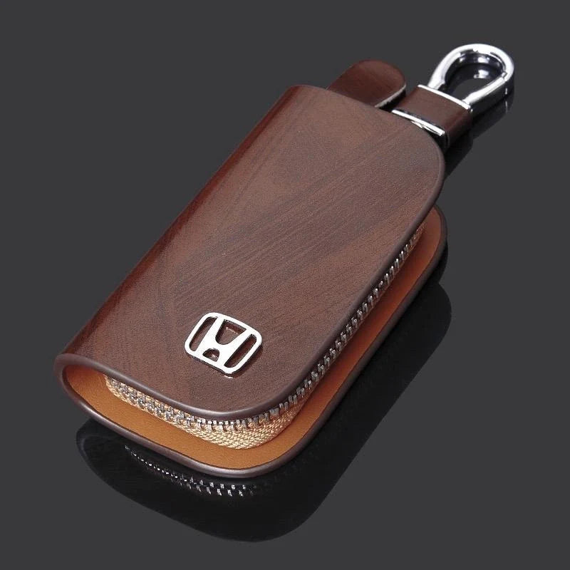Capa de Chave Automotiva Artesenal em Couro - FastVimCase™